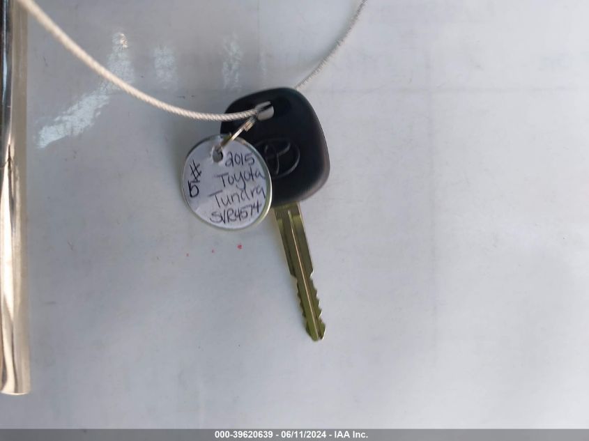 2015 Toyota Tundra Sr5 5.7L V8 VIN: 5TFRY5F1XFX189379 Lot: 39620639