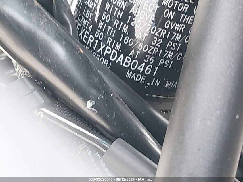 2023 Kawasaki Ex650 R VIN: ML5EXER1XPDAB0461 Lot: 39620640