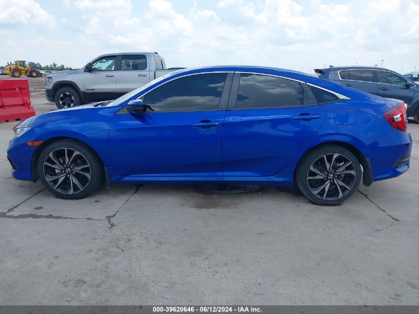 2019 Honda Civic Sport VIN: 2HGFC2F84KH551722 Lot: 39620646