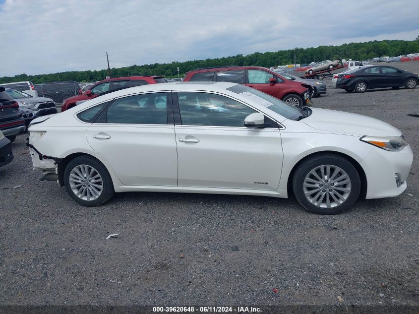 2014 Toyota Avalon Hybrid Xle Premium VIN: 4T1BD1EB0EU023738 Lot: 39620648