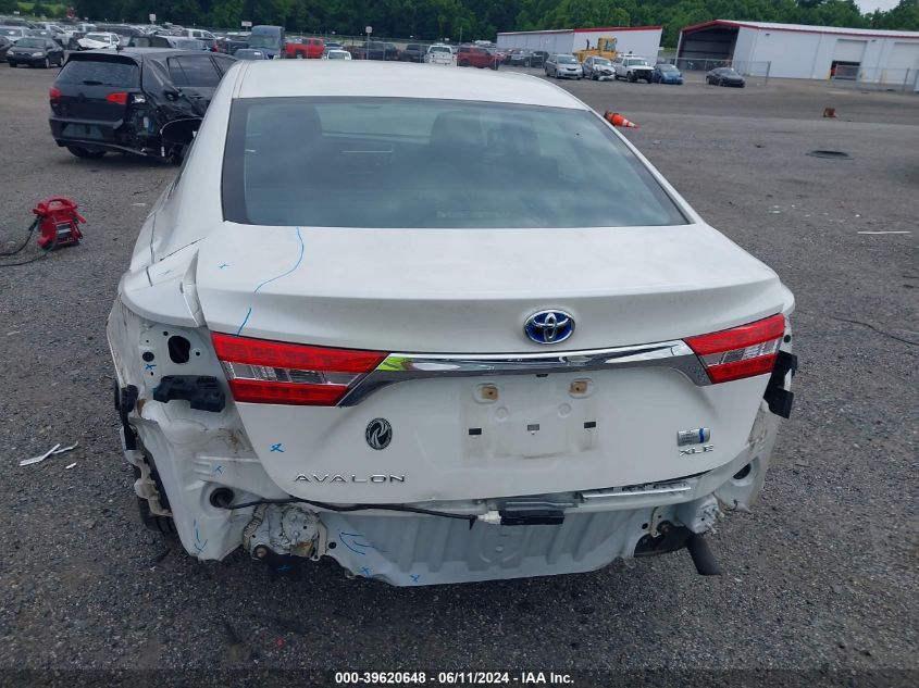 2014 Toyota Avalon Hybrid Xle Premium VIN: 4T1BD1EB0EU023738 Lot: 39620648