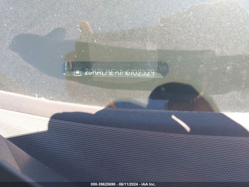 2017 GMC Terrain Sle-1 VIN: 2GKALMEK1H6102329 Lot: 39620698