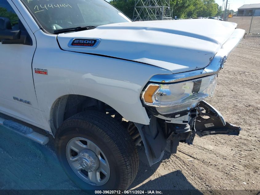 2022 Ram 2500 Tradesman 4X4 8' Box VIN: 3C6UR5HJ3NG144444 Lot: 39620712