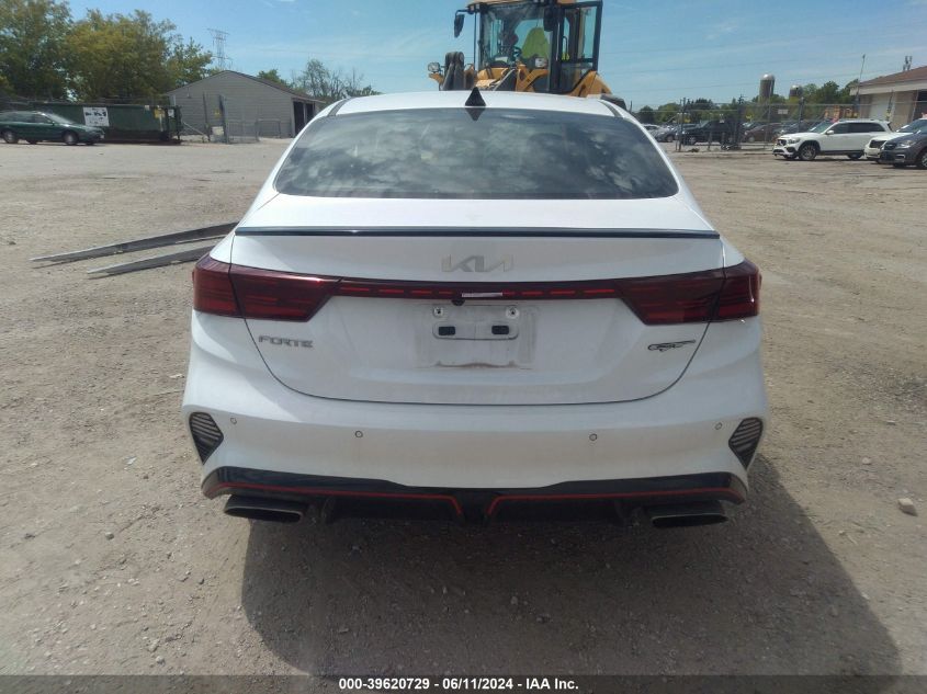 2022 Kia Forte Gt VIN: 3KPF44AC9NE437606 Lot: 39620729