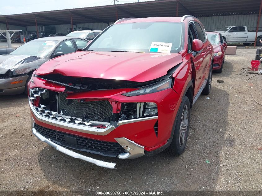 2022 Hyundai Santa Fe Sel VIN: 5NMS2DAJ7NH468686 Lot: 39620756