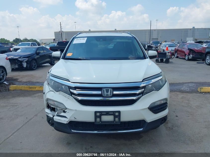 2017 Honda Pilot Elite VIN: 5FNYF6H0XHB101116 Lot: 39620766
