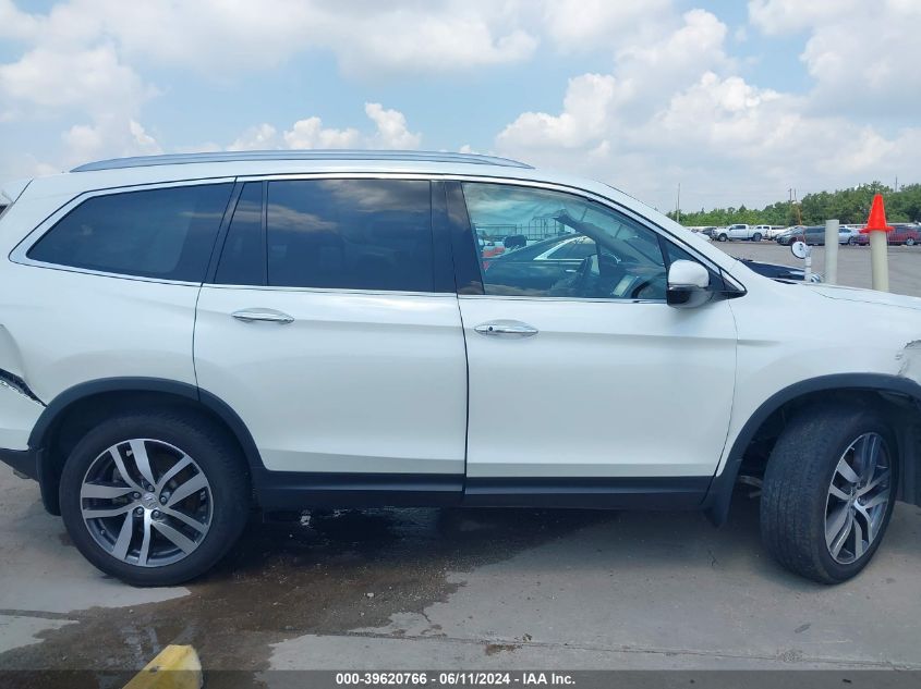 2017 Honda Pilot Elite VIN: 5FNYF6H0XHB101116 Lot: 39620766