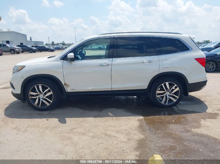 2017 Honda Pilot Elite VIN: 5FNYF6H0XHB101116 Lot: 39620766