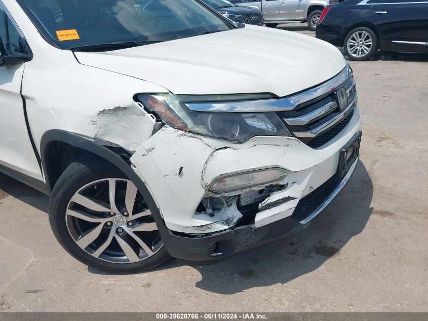 2017 Honda Pilot Elite VIN: 5FNYF6H0XHB101116 Lot: 39620766