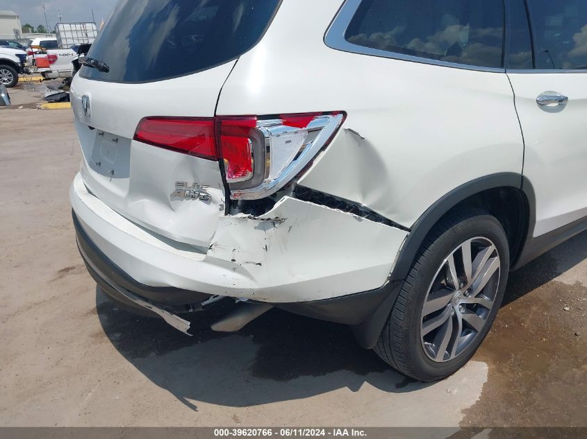 2017 Honda Pilot Elite VIN: 5FNYF6H0XHB101116 Lot: 39620766