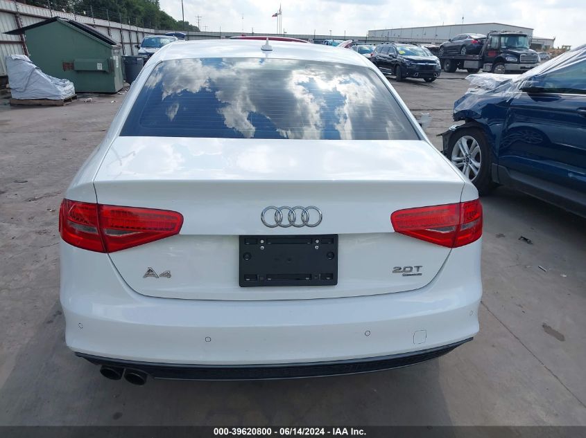 2014 Audi A4 2.0T Premium VIN: WAUFFAFL4EN000834 Lot: 39620800