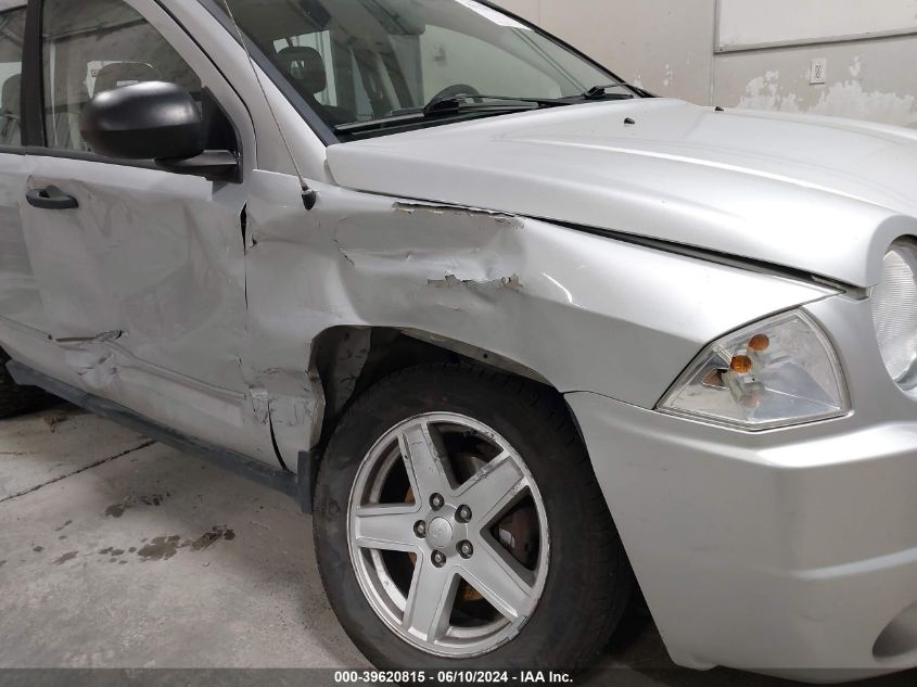 2008 Jeep Compass Sport VIN: 1J8FT47W78D785715 Lot: 39620815