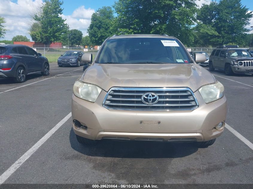 2008 Toyota Highlander Limited VIN: JTEES42A082009550 Lot: 39620864