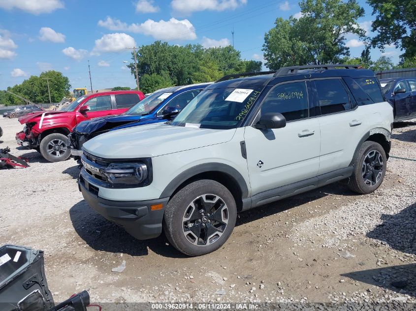 2022 Ford Bronco Sport Outer Banks VIN: 3FMCR9C68NRD10164 Lot: 39620914