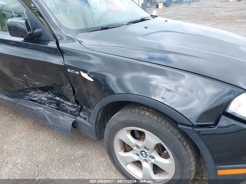 2007 BMW X3 3.0Si VIN: WBXPC93427WF10145 Lot: 39620917