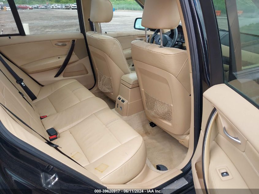 2007 BMW X3 3.0Si VIN: WBXPC93427WF10145 Lot: 39620917