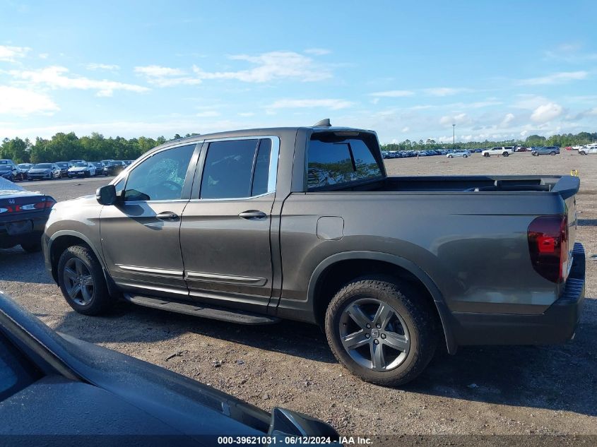 2022 Honda Ridgeline Rtl VIN: 5FPYK3F53NB019546 Lot: 39621031