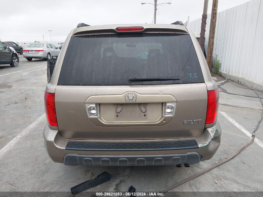 2004 Honda Pilot Ex-L VIN: 2HKYF18564H622702 Lot: 39621053