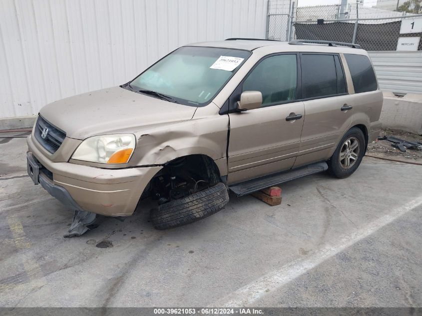 2004 Honda Pilot Ex-L VIN: 2HKYF18564H622702 Lot: 39621053