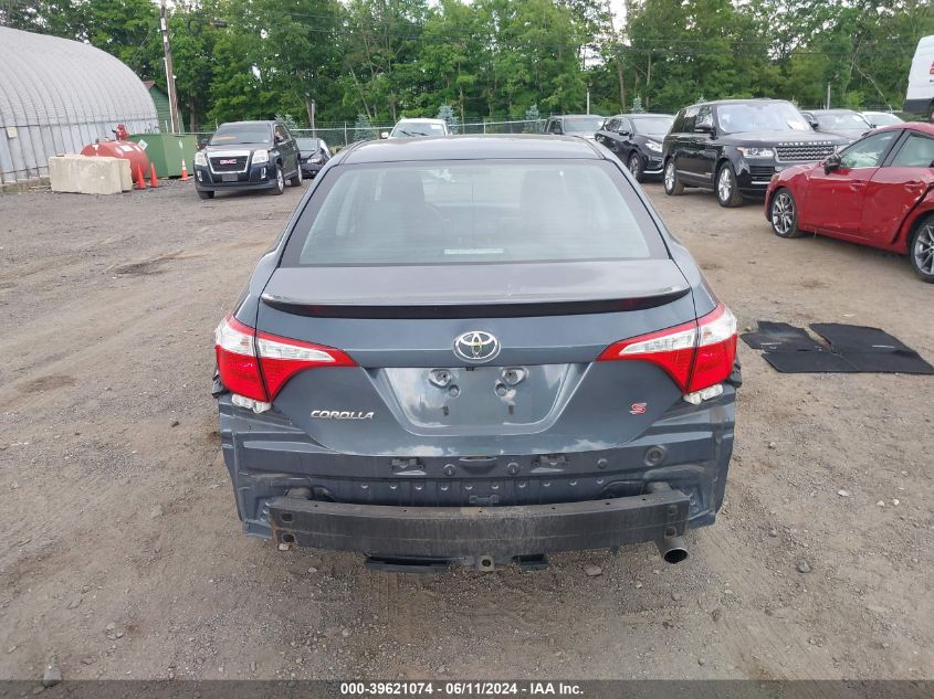 2015 Toyota Corolla S Plus VIN: 2T1BURHE4FC360209 Lot: 39621074