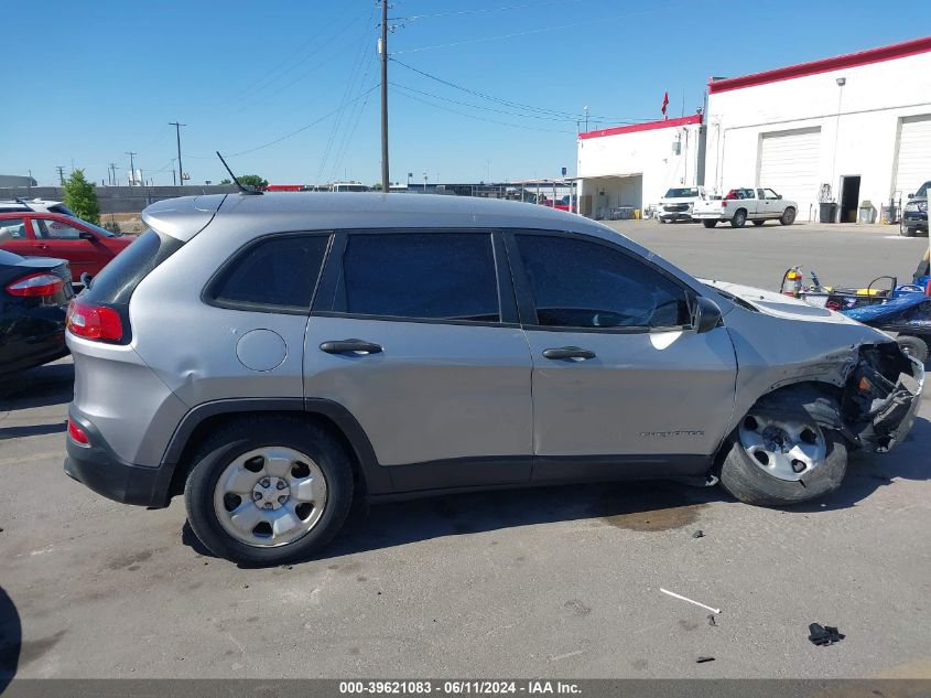 2016 Jeep Cherokee Sport VIN: 1C4PJMAB9GW298865 Lot: 39621083