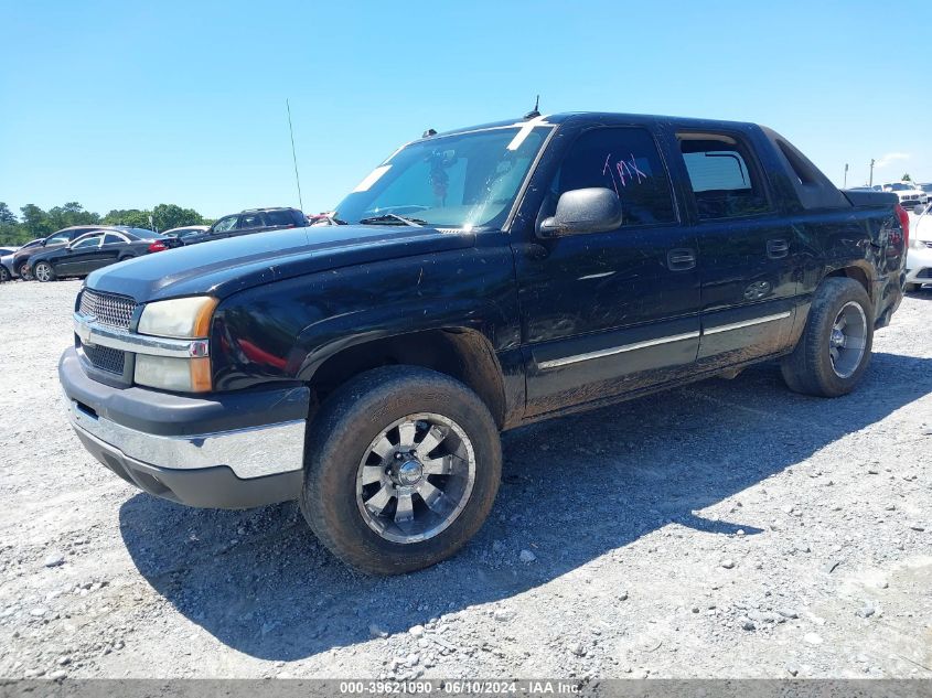 2004 Chevrolet Avalanche 1500 VIN: 3GNEC12T34G285392 Lot: 39621090