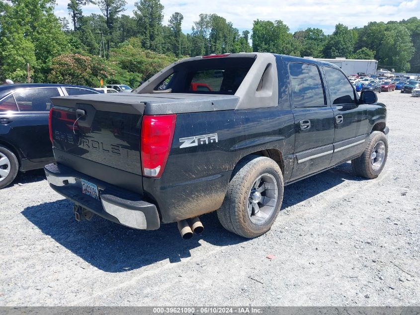 2004 Chevrolet Avalanche 1500 VIN: 3GNEC12T34G285392 Lot: 39621090