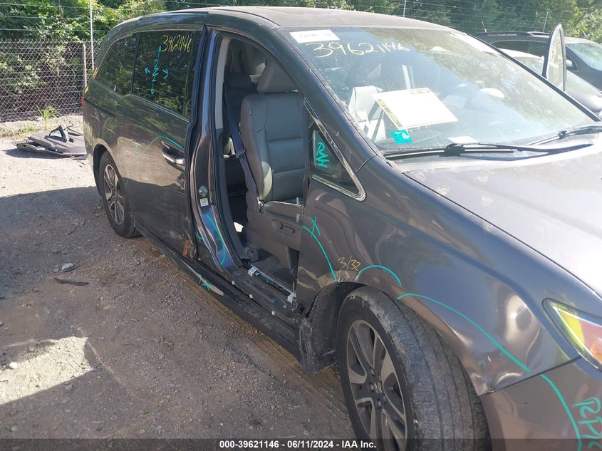 2014 Honda Odyssey Touring/Touring Elite VIN: 5FNRL5H91EB070081 Lot: 39621146