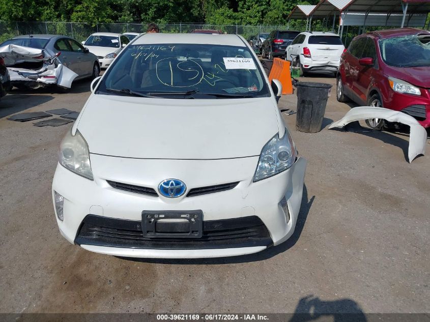 2014 Toyota Prius Three VIN: JTDKN3DU2E1756536 Lot: 39621169