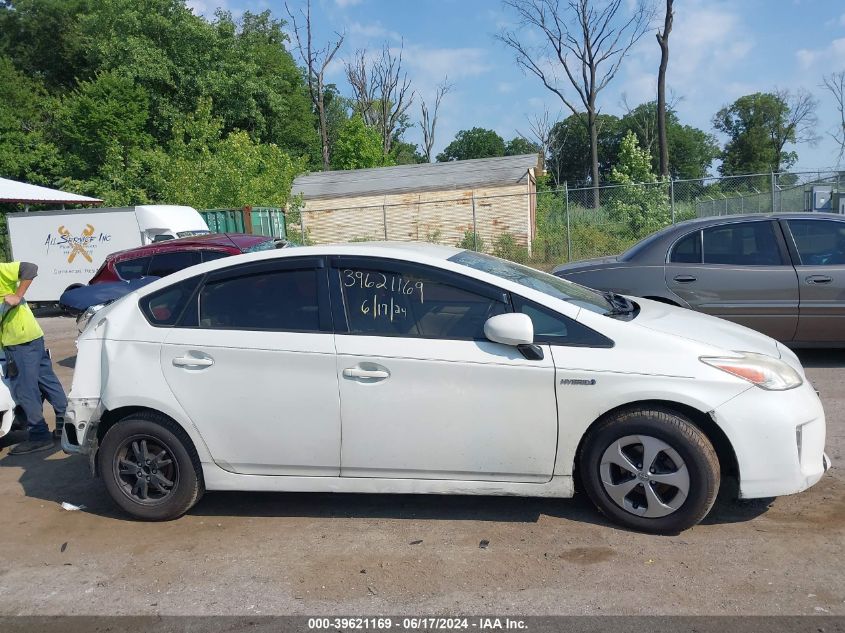 2014 Toyota Prius Three VIN: JTDKN3DU2E1756536 Lot: 39621169