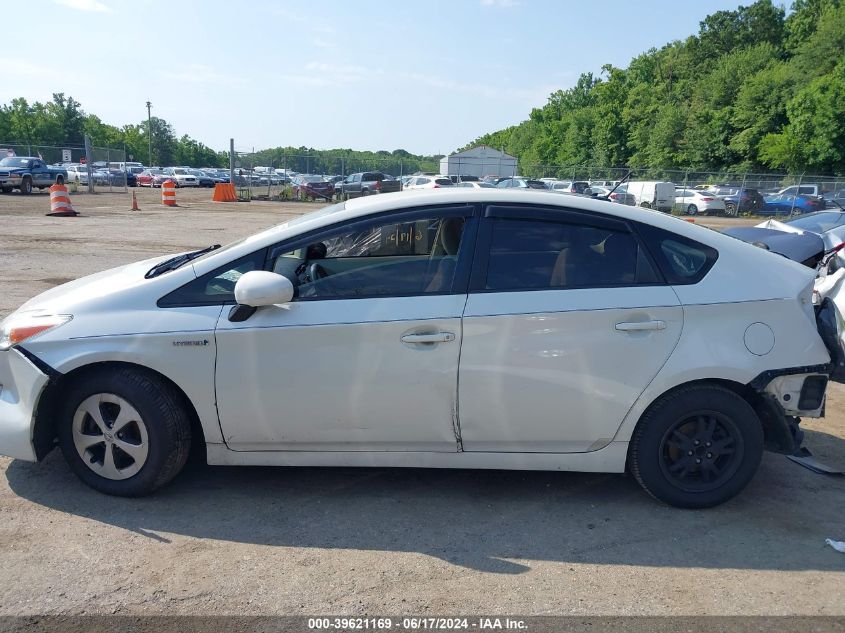 2014 Toyota Prius Three VIN: JTDKN3DU2E1756536 Lot: 39621169