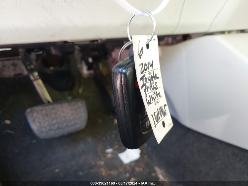 2014 Toyota Prius Three VIN: JTDKN3DU2E1756536 Lot: 39621169