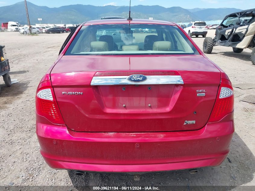 2010 Ford Fusion Sel VIN: 3FAHP0CG6AR334774 Lot: 39621194