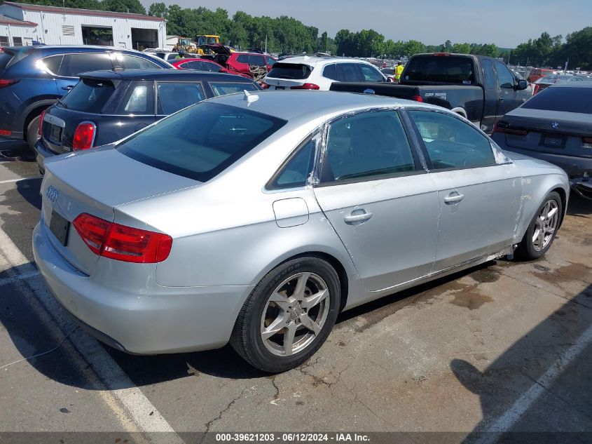 2009 Audi A4 2.0T Premium VIN: WAULF68K89N015640 Lot: 39621203
