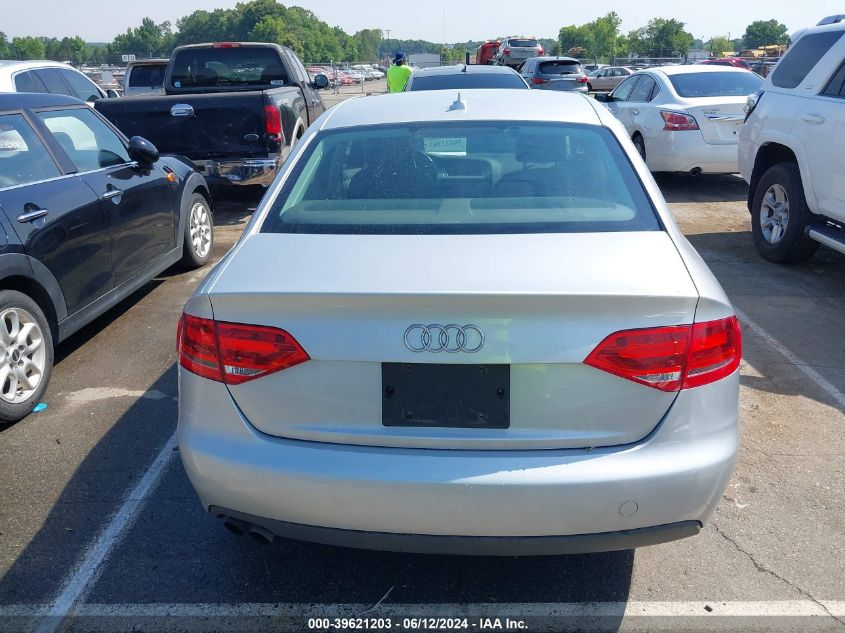 2009 Audi A4 2.0T Premium VIN: WAULF68K89N015640 Lot: 39621203