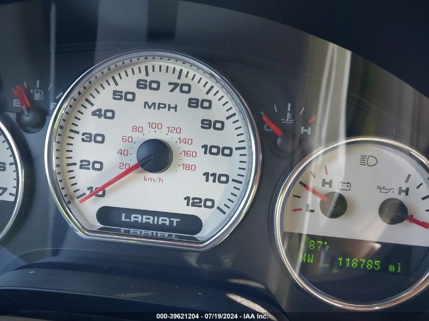 2007 Ford F-150 Lariat/Xlt VIN: 1FTPW12V67FB84332 Lot: 39621204