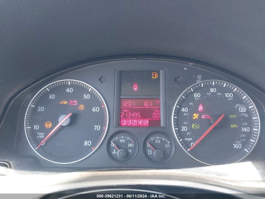 2006 Volkswagen Jetta Value Edition VIN: 3VWPG71KX6M753475 Lot: 39621231