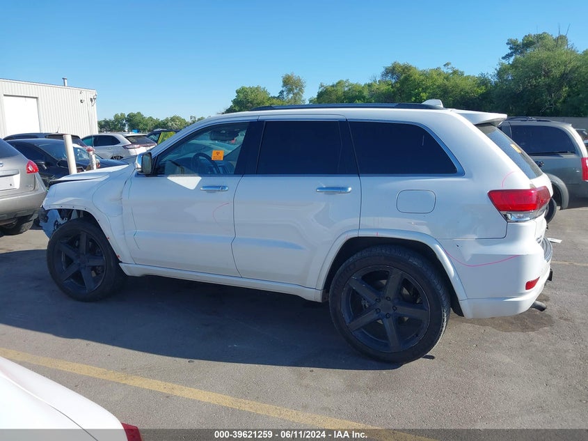 2014 Jeep Grand Cherokee Overland VIN: 1C4RJFCM3EC555391 Lot: 39621259
