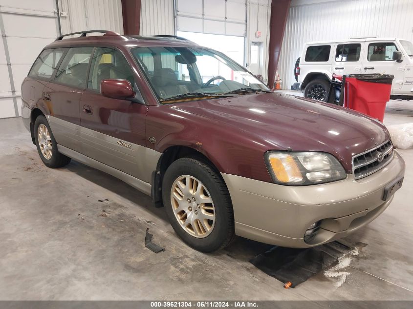 2001 Subaru Outback H6-3.0 VIN: 4S3BH806317618605 Lot: 39621304