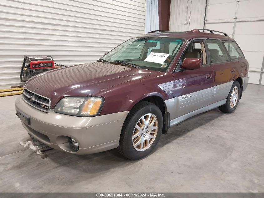 2001 Subaru Outback H6-3.0 VIN: 4S3BH806317618605 Lot: 39621304