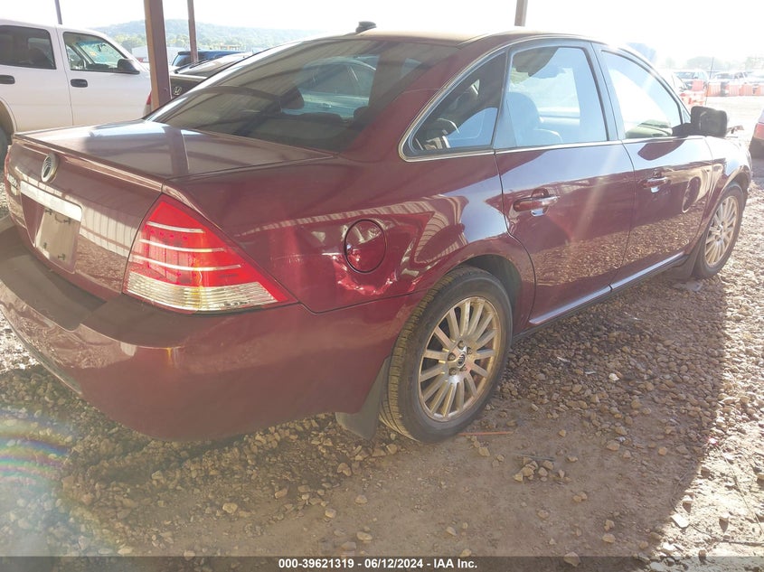 2007 Mercury Montego Premier VIN: 1MEHM421X7G610296 Lot: 39621319