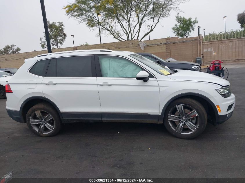 2018 Volkswagen Tiguan 2.0T Sel Premium VIN: 3VV5B7AX3JM002605 Lot: 39621334