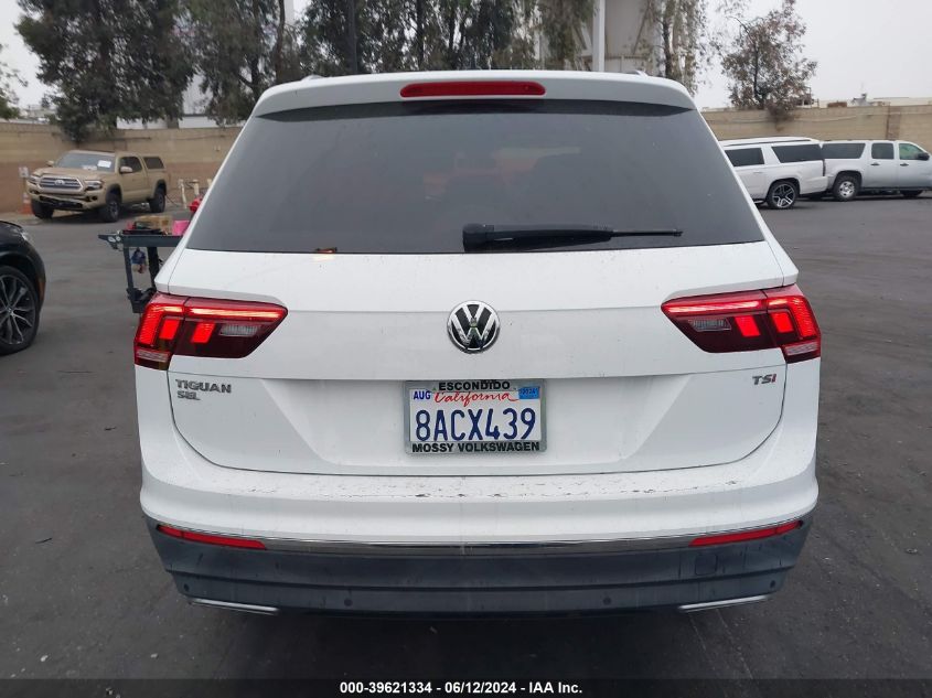 2018 Volkswagen Tiguan 2.0T Sel Premium VIN: 3VV5B7AX3JM002605 Lot: 39621334