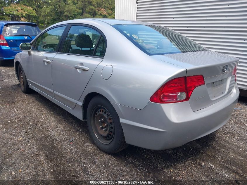 2007 Honda Civic Lx VIN: 1HGFA15567L067410 Lot: 39621338