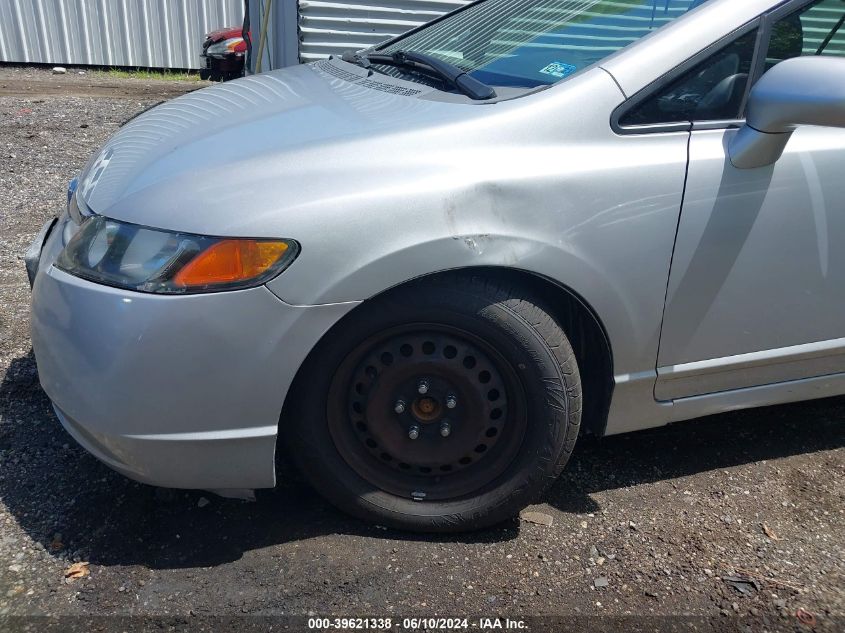 2007 Honda Civic Lx VIN: 1HGFA15567L067410 Lot: 39621338