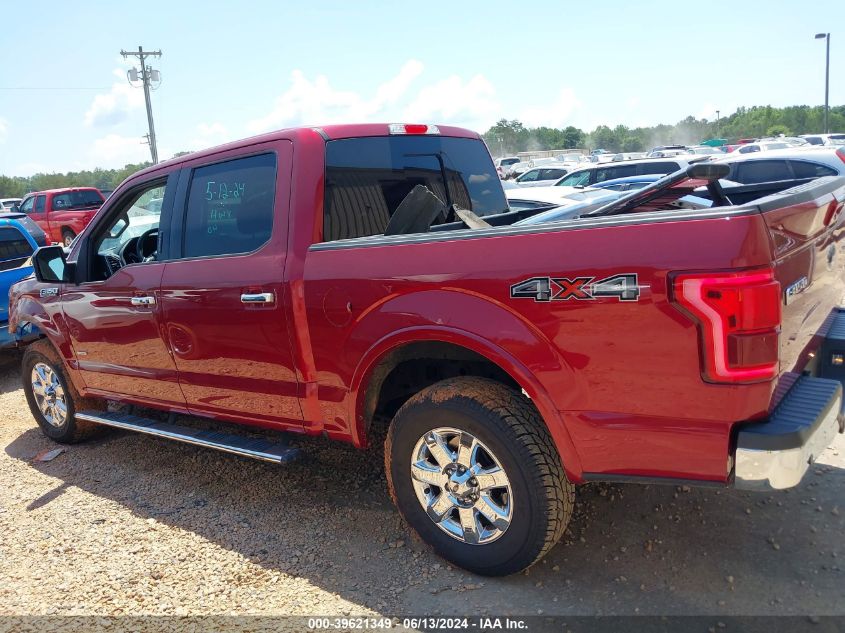 2016 Ford F-150 Lariat VIN: 1FTEW1EG0GFA29019 Lot: 39621349
