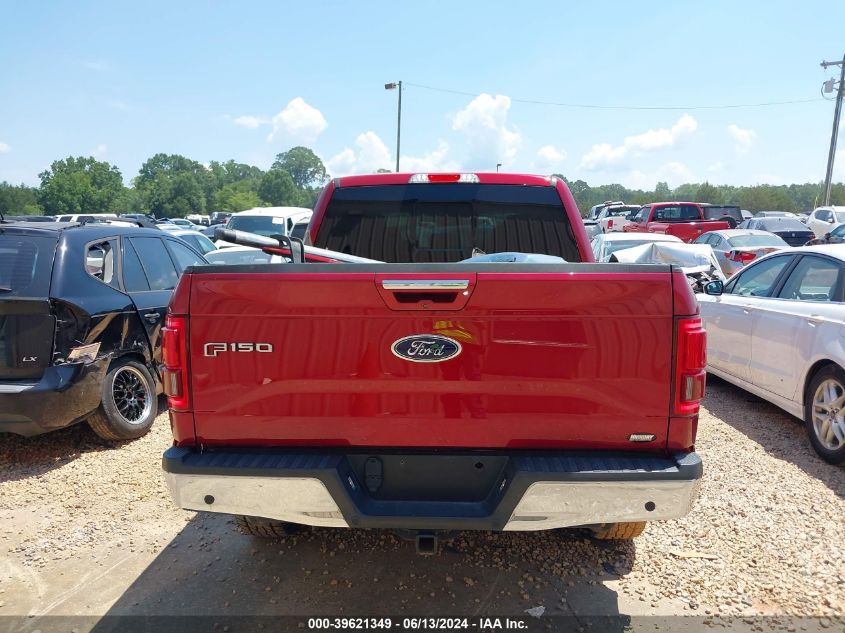 2016 Ford F-150 Lariat VIN: 1FTEW1EG0GFA29019 Lot: 39621349