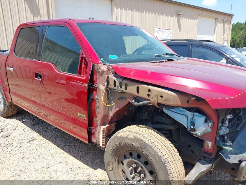 2016 Ford F-150 Lariat VIN: 1FTEW1EG0GFA29019 Lot: 39621349