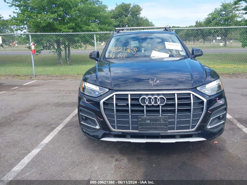 2021 Audi Q5 Premium 45 Tfsi Quattro S Tronic VIN: WA1AAAFY7M2060723 Lot: 39621368