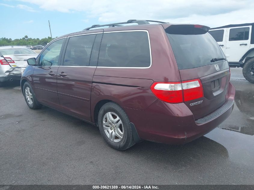 2007 Honda Odyssey Ex-L VIN: 5FNRL387X7B067573 Lot: 39621389